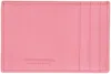 Bottega Veneta Pink Credit Card Case In 5090 Milkshake Gold