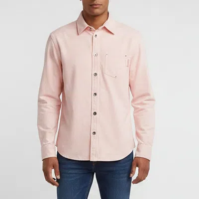 Pre-owned Bottega Veneta Pink Denim Button Up Shirt Jacket M