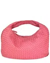 Bottega Veneta Pink Intrecciato Leather Medium Veneta Hobo Bag (authentic Pre-  Loved)