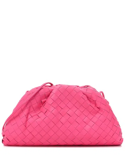 Bottega Veneta Pink Intrecciato Leather The Mini Pouch (authentic Pre-loved)