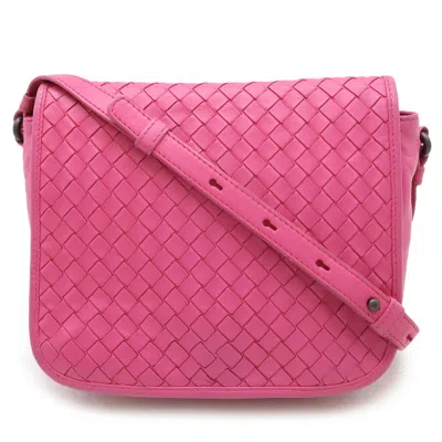 Pre-owned Bottega Veneta Pink Intrecciato Pochette Shoulder Bag ()