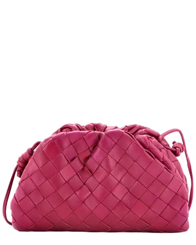 Bottega Veneta Pink Intrecciato Sheep Leather The Pouch Mini (authentic Pre-loved)