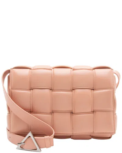 Pre-owned Bottega Veneta Pink Leather Cassette Crossbody (authentic Pre-loved)