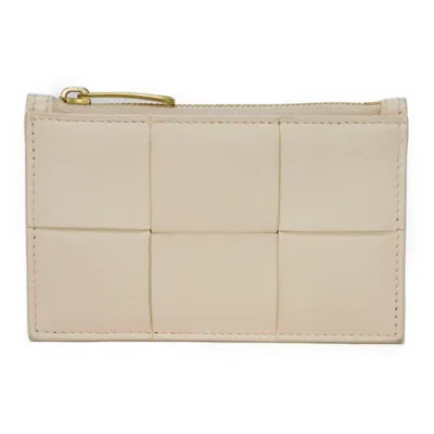 Pre-owned Bottega Veneta Pink Leather Coin Purse/coin Case ()
