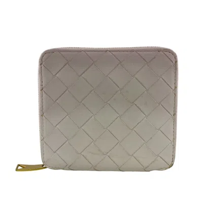 Pre-owned Bottega Veneta Pink Leather Long Bill Wallet (bi-fold) ()