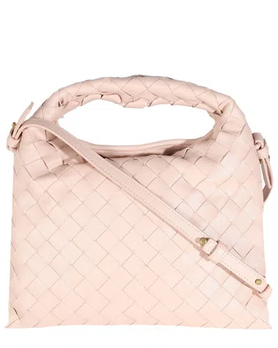 Bottega Veneta Pink Leather Mini Hop Hobo (authentic Pre-loved)