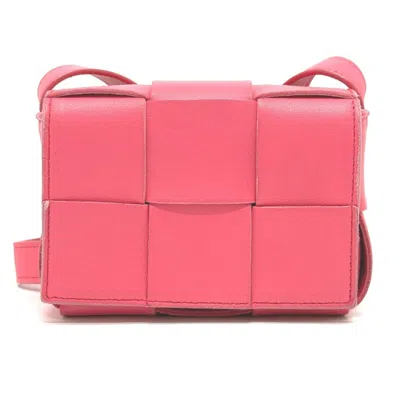 Pre-owned Bottega Veneta Pink Leather Pochette Shoulder Bag ()