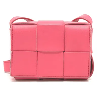 Pre-owned Bottega Veneta Pink Leather Shoulder Bag ()
