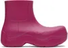 Bottega Veneta Pink Puddle Boots In 5148 Hollyhock