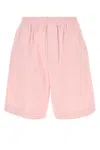 Bottega Veneta Elastic Waist Twill Bermuda Shorts