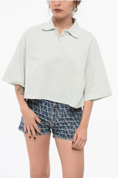 Bottega Veneta Piquet Cotton Cropped Fit Polo