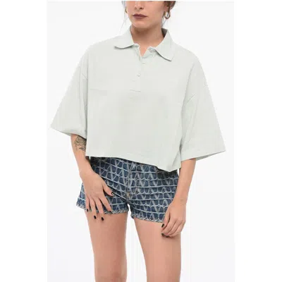 Bottega Veneta Piquet Cotton Cropped Fit Polo