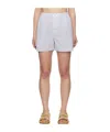 Bottega Veneta Plaid Shorts In Gray