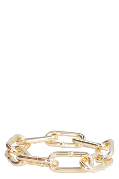 Bottega Veneta Plated Silver Chain Bracelet In Gold