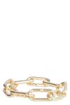 Bottega Veneta Plated Silver Chain Bracelet In Gold