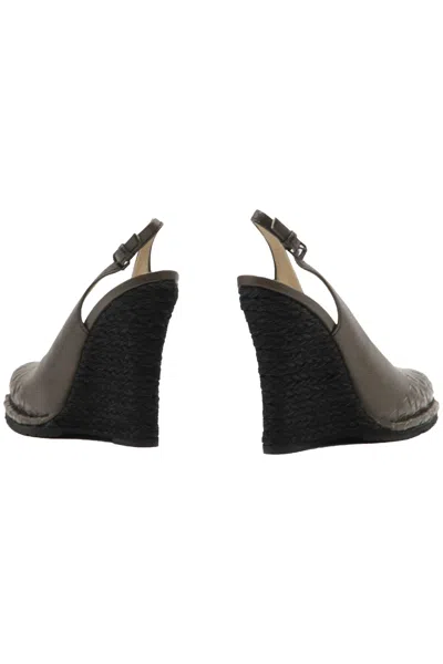 Bottega Veneta Platform Sandals In Turtledove