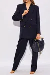 Bottega Veneta Pleat-front Trousers In Navy Blue