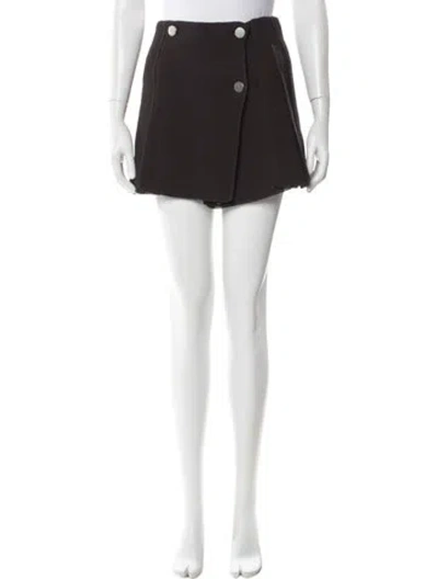 Pre-owned Bottega Veneta Pleated Accents Mini Skirt In Brown