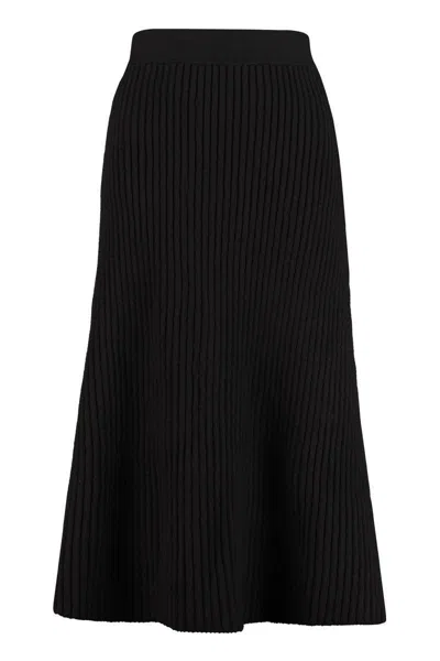 Bottega Veneta Pleated Midi Skirt