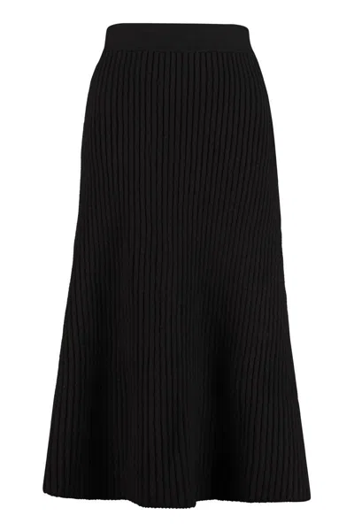 Bottega Veneta Pleated Midi Skirt