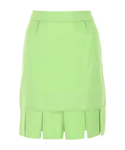 BOTTEGA VENETA BOTTEGA VENETA PLEATED HEM MINI SKIRT