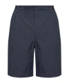 Bottega Veneta Pleated Shorts In Blue