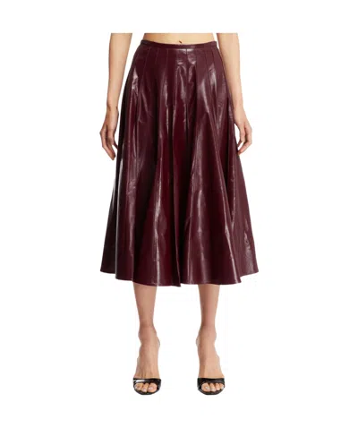 BOTTEGA VENETA SHINY LEATHER SKIRT