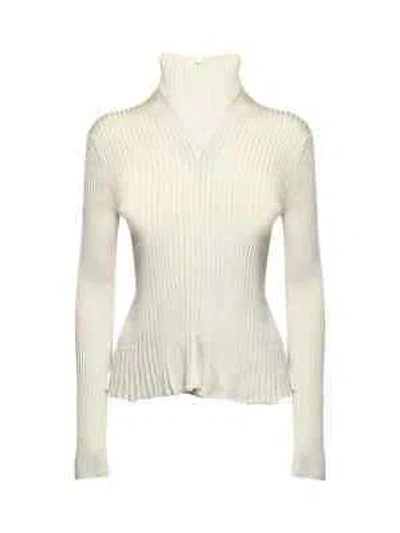 Pre-owned Bottega Veneta Pleated Sweater In Light Viscose In Camomile