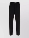 BOTTEGA VENETA PLEATED WIDE-LEG WOOL TROUSERS