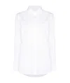 Bottega Veneta Embellished Collar Cotton Shirt In White