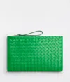 Bottega Veneta Large Pouch In Parakeet