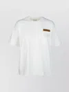 Bottega Veneta Pima Cotton Pocket T-shirt With Intrecciato Suede Patch