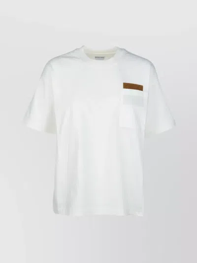BOTTEGA VENETA POCKET DETAIL CREW NECK SHORT SLEEVE TOP