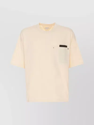 Bottega Veneta Pocket Detail Crewneck T-shirt In Beige