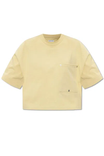 BOTTEGA VENETA POCKET DETAILED CROPPED T-SHIRT