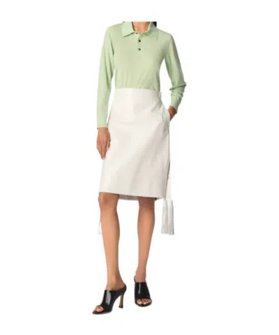 Bottega Veneta Pocket Skirt In White