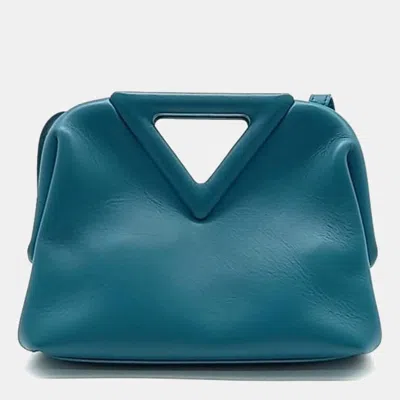 Pre-owned Bottega Veneta Point Bag In Blue