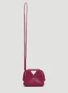 Bottega Veneta Point Coin Purse In Burgundy