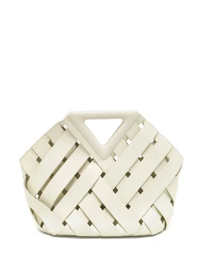 Pre-owned Bottega Veneta Point Woven Basket Handbag