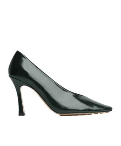 Bottega Veneta Pointed High Heels In Dark Green