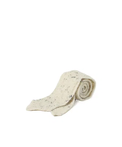 Bottega Veneta Pointed Tie In Neutral