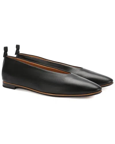 Bottega Veneta Pointed Toe Ballet Flat In Black