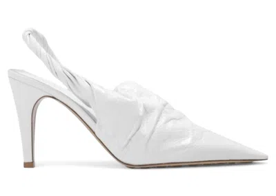 Pre-owned Bottega Veneta Pointed Toe Mules (women's) Sneakers In White