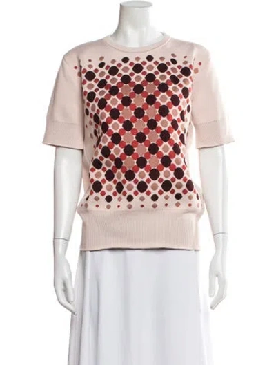 Pre-owned Bottega Veneta Polka Dot Print Crew Neck Sweater In Multicolor