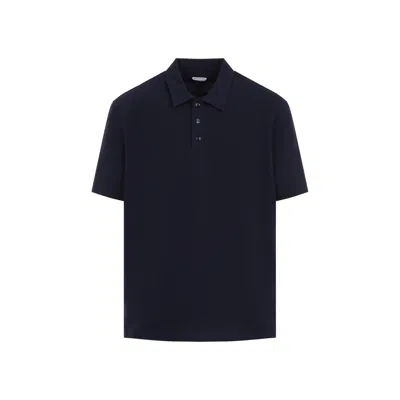 Bottega Veneta Cotton Polo Men In Black
