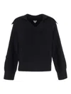 Bottega Veneta Polo Collar Sweater Weight In Black