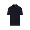 Bottega Veneta Short Sleeve Cotton Polo Shirt In Blue
