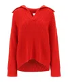 Bottega Veneta Women's Cashmere-blend Textured Sweater In Red
