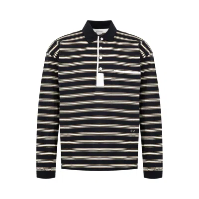 Pre-owned Bottega Veneta Polo 'night/beige/chalk' | Blue | Men's Size Xl