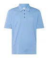 Bottega Veneta Polo Shirt With Lapel Short Sleeve In Blue
